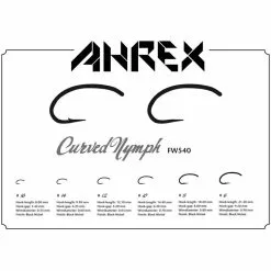 Ahrex FW540/FW541 Curved Nymph Hooks 11 Ahrex FW540/FW541 Curved Nymph Hooks -Fly Tying Materials shop 20a0134.3