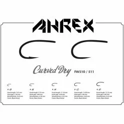 Ahrex FW510/FW511 Curved Dry Fly Hooks -Fly Tying Materials shop 20a0137.3