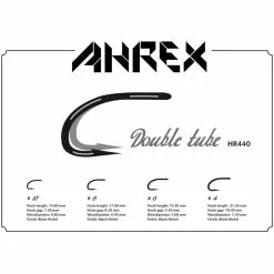 Ahrex HR440 Tube Double Hooks -Fly Tying Materials shop 20a0154.3