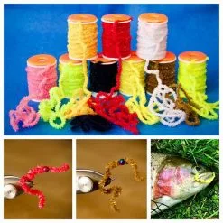 Veniards 3mm Stretch Worm Chenille -Fly Tying Materials shop 20a0158.4