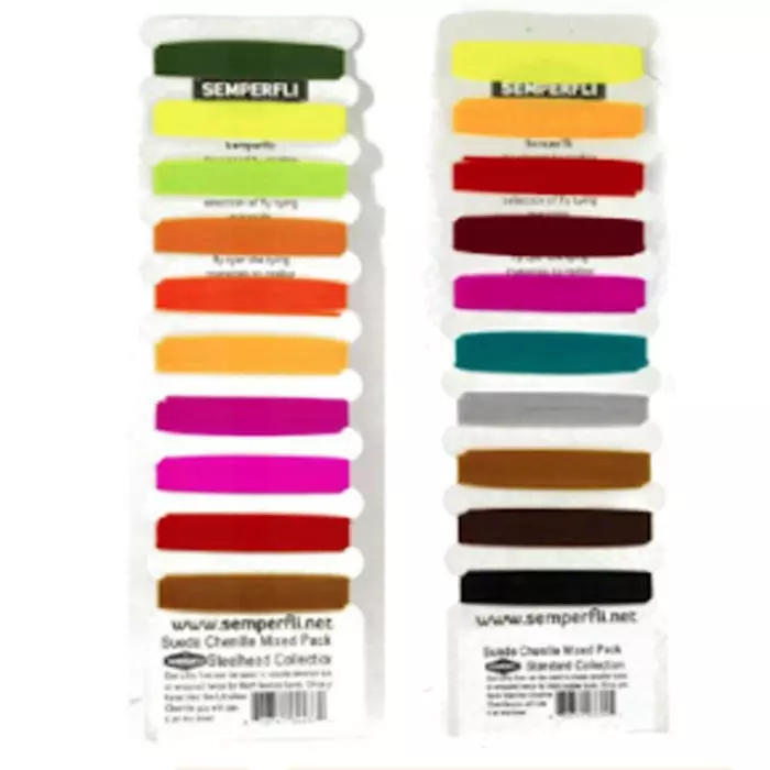 Semperfli Suede Chenille Multi Card 3 Semperfli Suede Chenille Multi Card