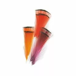 Veniards Dyed Golden Pheasant Tippet 1/2 Collar -Fly Tying Materials shop 80057.1 2